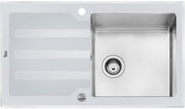 Мойка для кухни Teka Lux 1B 1D 86 белый