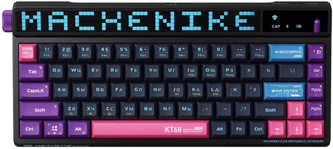 БЕСПРОВОДНАЯ ИГРОВАЯ КЛАВИАТУРА MACHENIKE KT68 SMART SCREEN