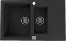 Мойка для кухни Alveus Cadit 70 Carbon G91, клапан-автомат