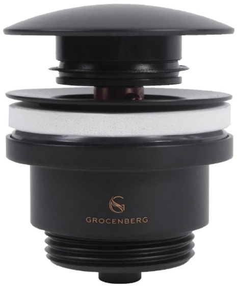 Донный клапан Grocenberg GB106 Черный матовый
