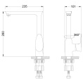 Смеситель для кухни Lemark Nero LM0205C