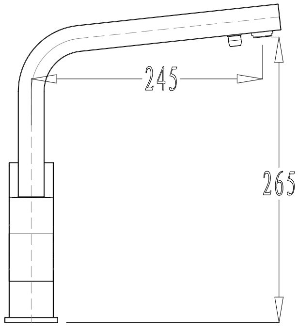 Смеситель Kaiser Sonat 34044-5 серебро для кухни