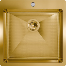Мойка для кухни FLORACIO Steel (F.5151.GDD) DECOR Золото матовое