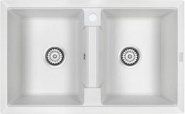 Мойка для кухни Paulmark Tandem 80/2 PM238150-WH белый
