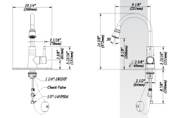 Смеситель для кухни Kraus KPF-2220ORB Oil Rubbed Bronze