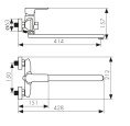 Смеситель для ванны Kaiser Sena 74155 хром
