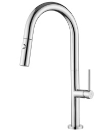 Смеситель KAISER Merkur 26466 для кухни с выдвижной лейкой хром