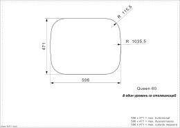 Мойка для кухни Reginox Queen L60 LUX KGOKG (c/box) /st. steel col. set