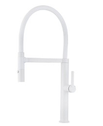 Смеситель для кухни Paulmark Leader Le214101-WH белый матовый