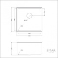 Мойка для кухни EMAR EMB-131 PVD Nano Coppery
