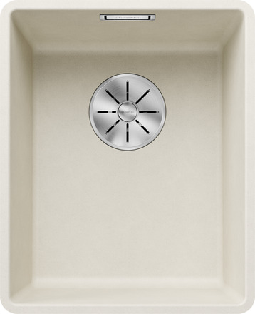 Мойка Blanco Subline 320-F мягкий белый, отводная арматура InFino®