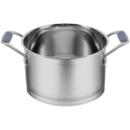 Кастрюля MAUNFELD MADISON MF50MS01CR из нержавеющей стали со стеклянной крышкой, 22 см, 4,7 л.