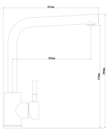 Смеситель для кухни Dr.Gans Лира DG базальт