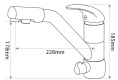 Смеситель для кухни Seaman Barcelone SSL-5361 Sun золотой