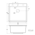 Мойка для кухни Emar EMQ-1520.Q морион