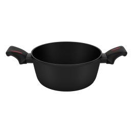 Кастрюля FILIGRANA CARITA FG20CRT01CS из кованого алюминия со стеклянной крышкой, 20 см