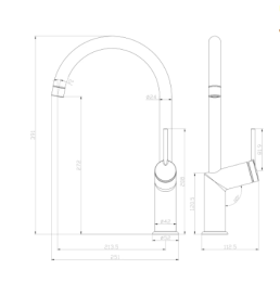 Смеситель для кухни Lemark Minima LM3805C