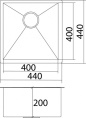 Мойка для кухни Oulin OL-F101N